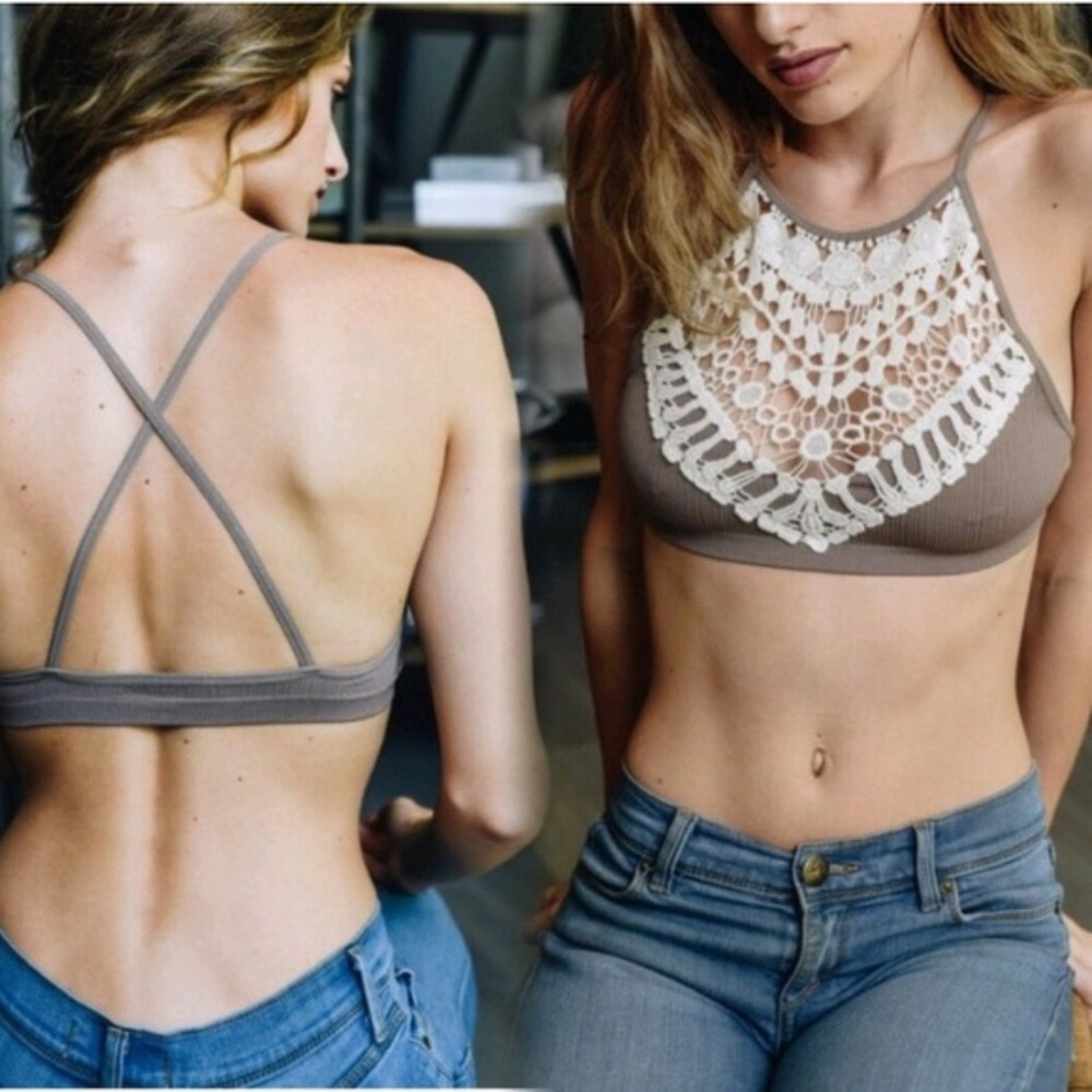 Crochet & Lace Bralette 6 available NWT
